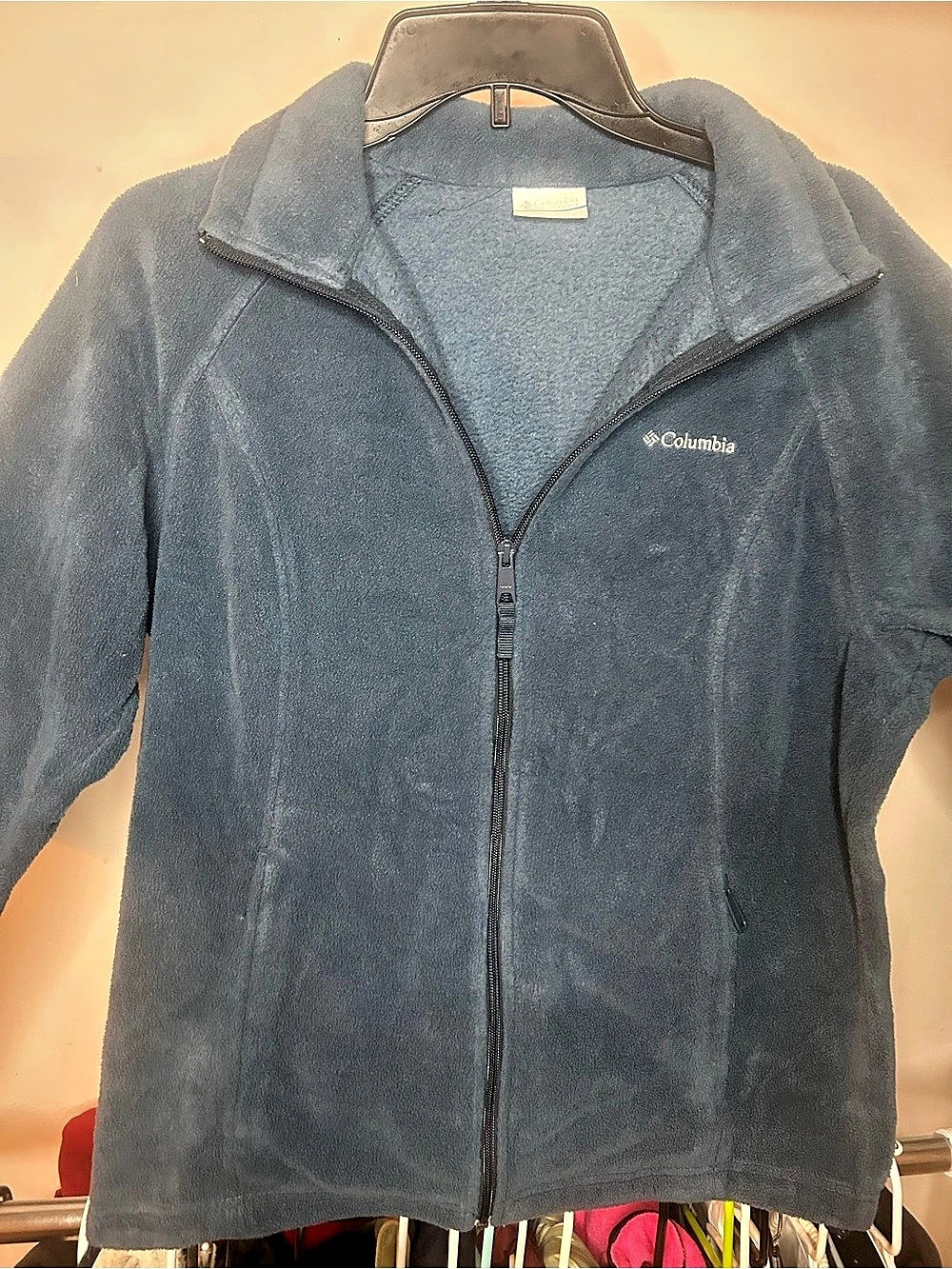 Columbia Benton Springs Full Zip Fleece Jacket Blue Size Large